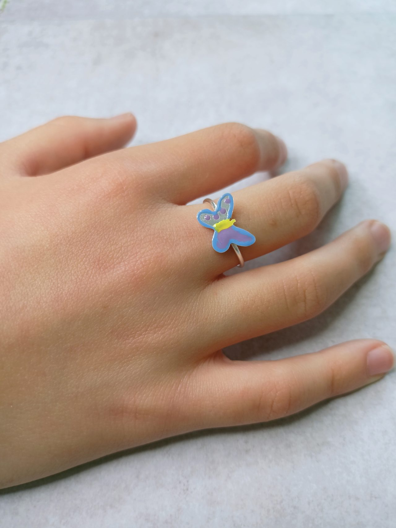 Ασημένιο δαχτυλίδι Πεταλούδα 7 Παιδικό δαχτυλίδι Πεταλούδα! alt=''Χειροποίητο παιδικό δαχτυλίδι'' alt=''handmade children ring'' alt=''παιδικό κόσμημα'' alt=''children jewelry'' alt=''χειροποίητα κοσμήματα'' alt=''handmade jewelry'' alt=''κοσμήματα'' alt=''jewelry'