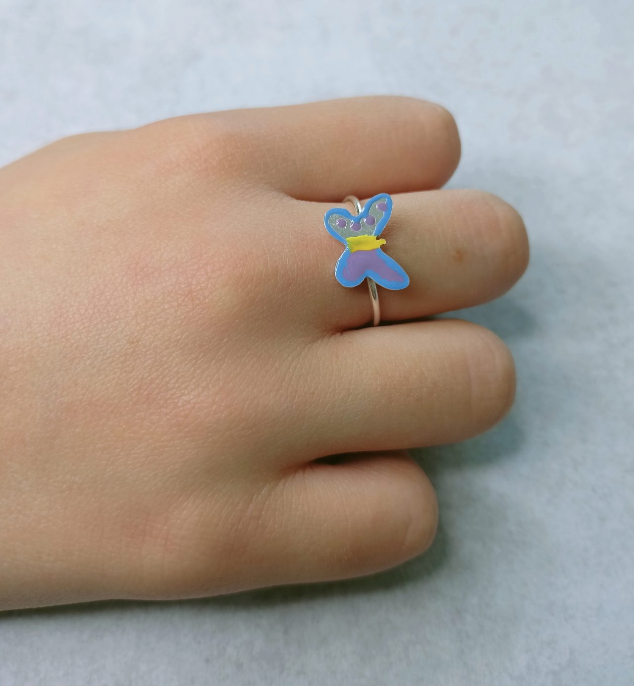 Ασημένιο δαχτυλίδι Πεταλούδα 5 Παιδικό δαχτυλίδι Πεταλούδα! alt=''Χειροποίητο παιδικό δαχτυλίδι'' alt=''handmade children ring'' alt=''παιδικό κόσμημα'' alt=''children jewelry'' alt=''χειροποίητα κοσμήματα'' alt=''handmade jewelry'' alt=''κοσμήματα'' alt=''jewelry'