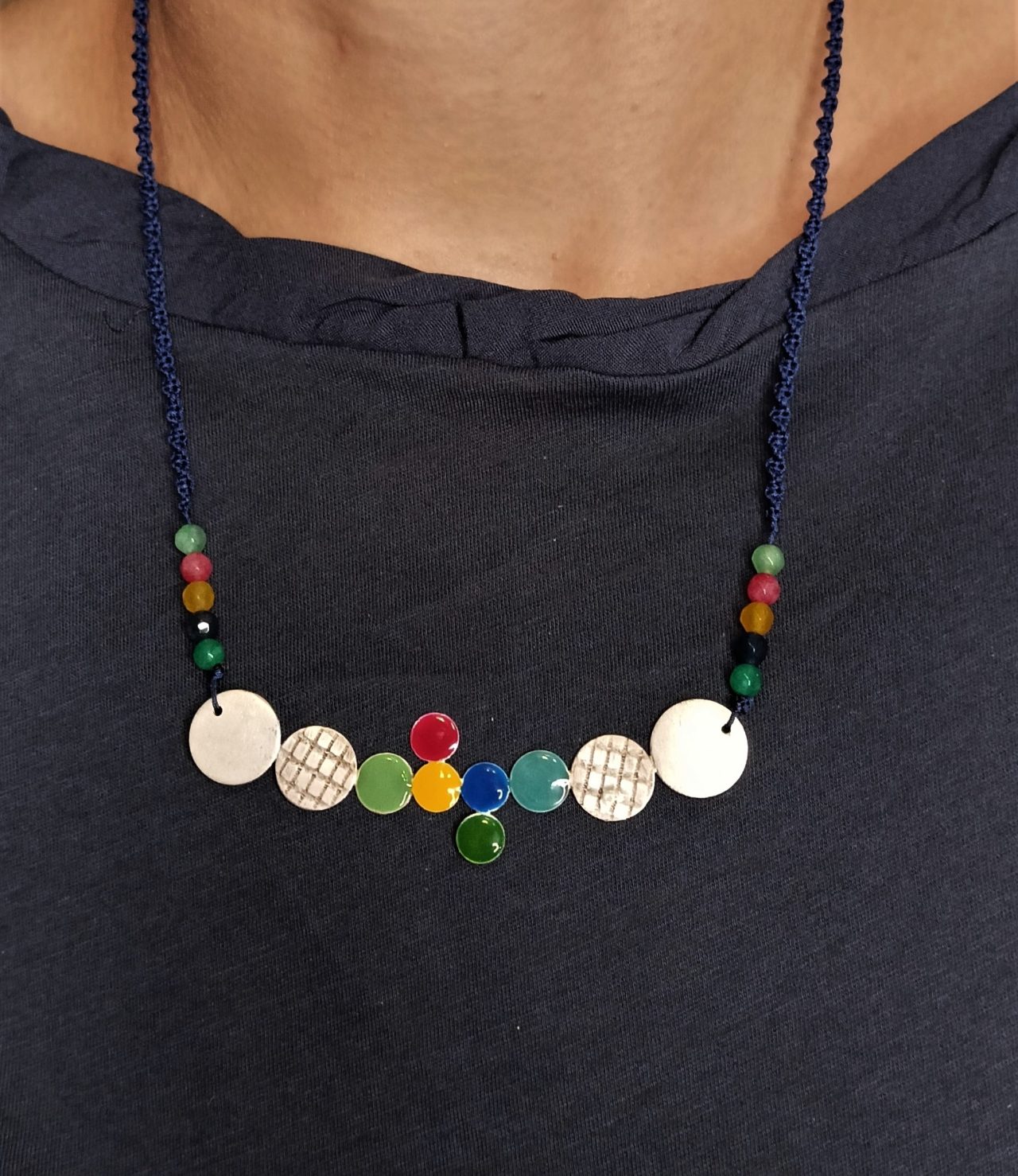 Ασημένιο 925 κολιέ Ερατώ!alt=''Χειροποίητο Κολιέ'' alt=''handmade necklaces'' alt=''γυναικείο κόσμημα'' alt=''woman jewelry'' alt=''χειροποίητα κοσμήματα'' alt=''handmade jewelry'' alt=''κοσμήματα'' alt=''jewelry''