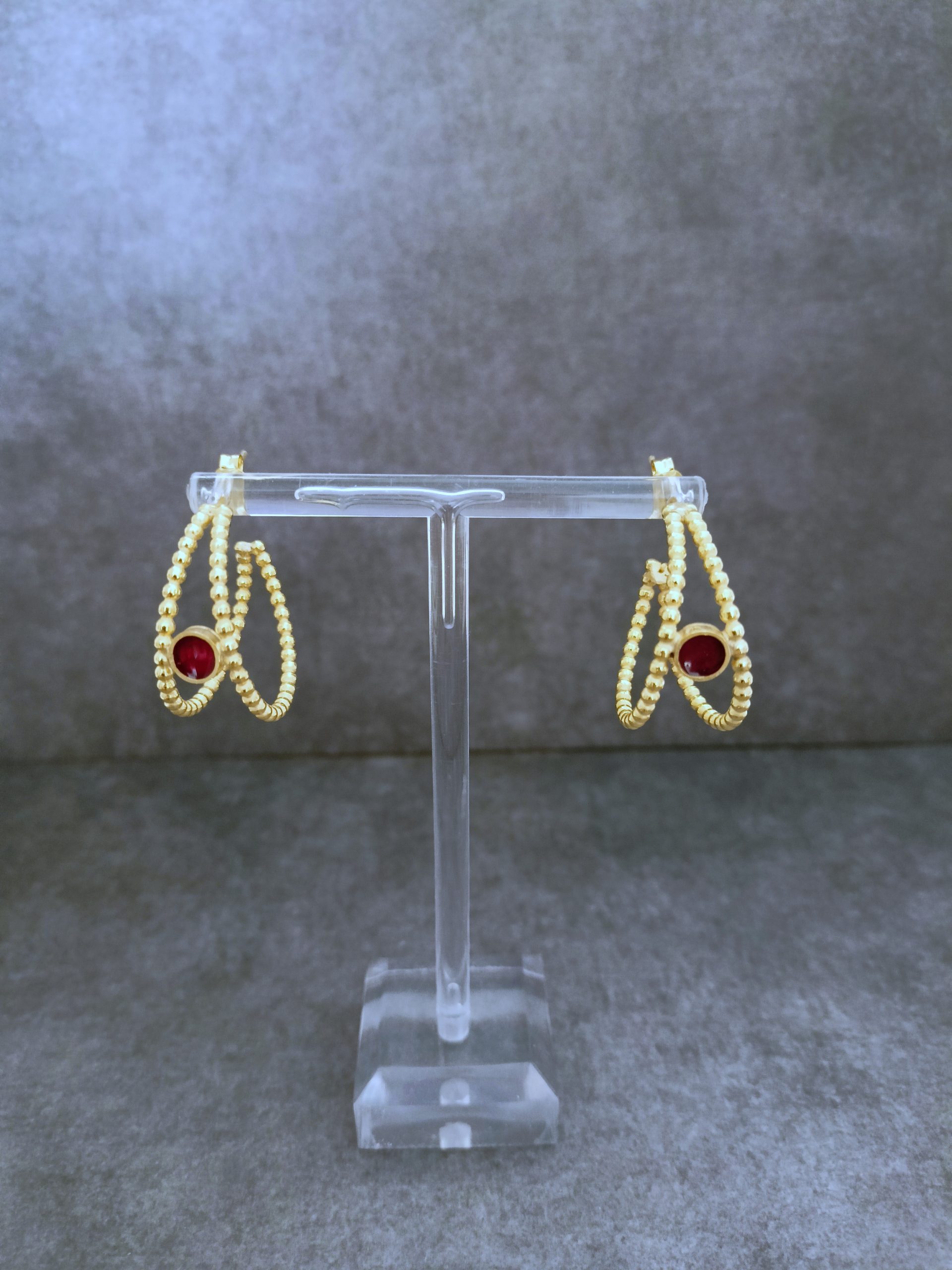 Επιχρυσωμένα σκουλαρίκια Ερμιόνη 8 scaled