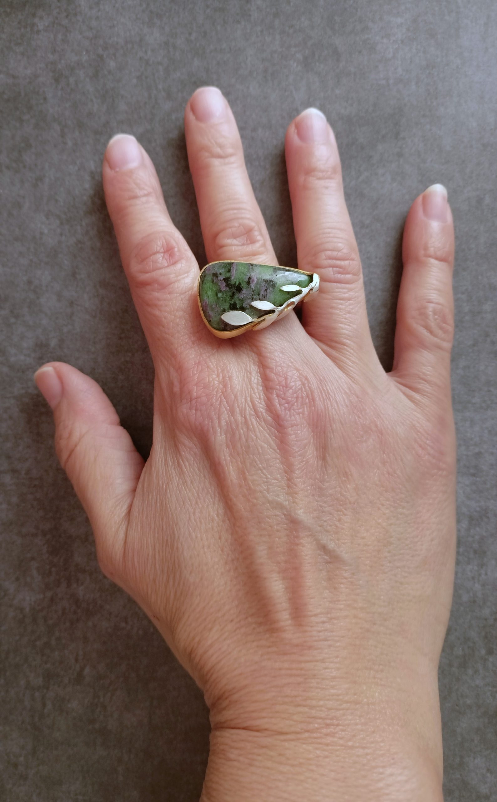 Επιχρυσωμένο δαχτυλίδι Ανθή 2 scaled